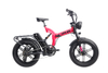 Fantas CARRO-S 1000W full suspension fat tire electric bicycle folding snow e-bike with retro big headlight