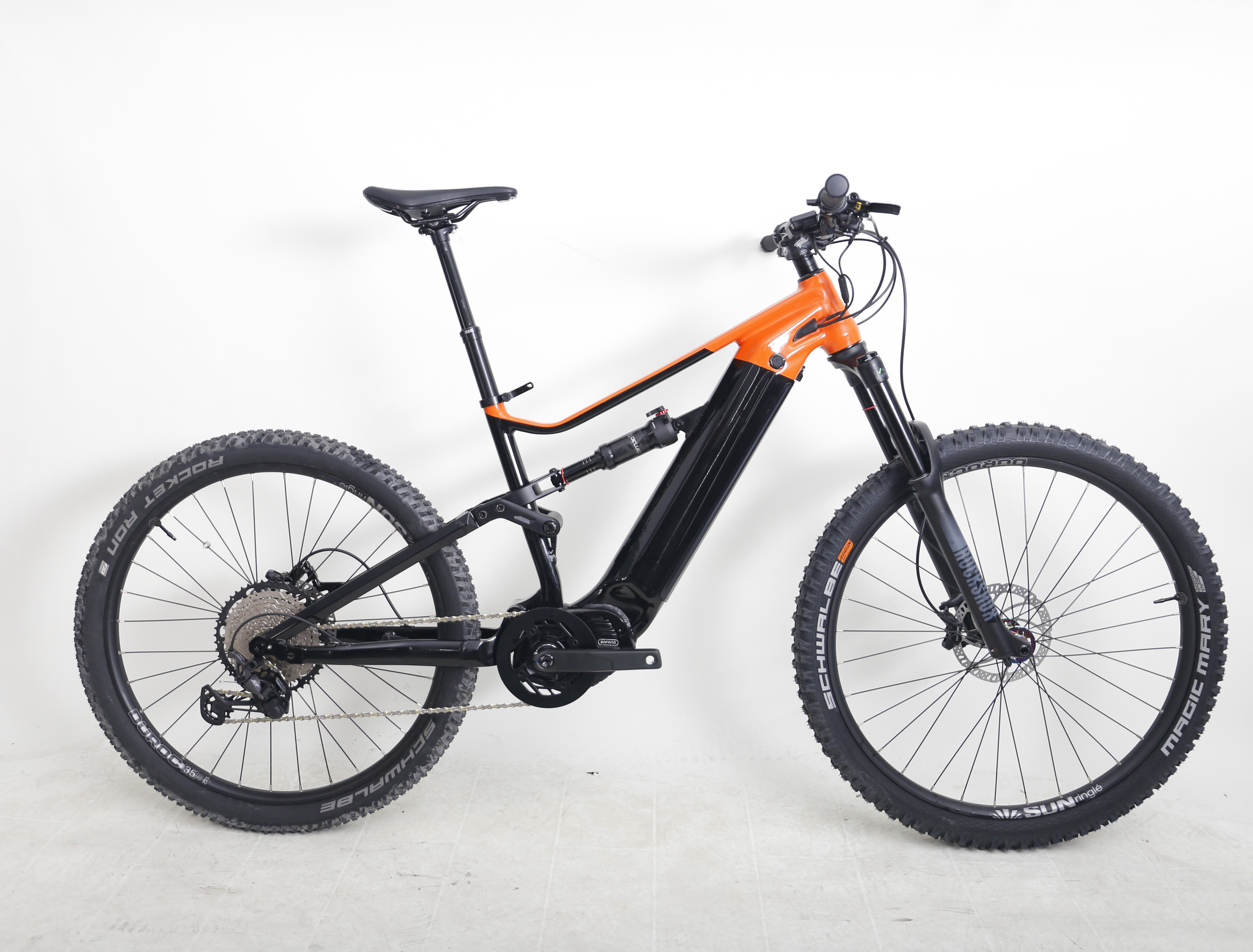 Most popular 29‘’/27.5'' full suspension soft tail mountain e-bike hydraulic brake electric bicycle with bafang M600 mid drive 